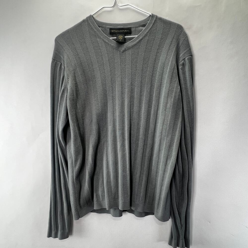 Banana Republic V Neck Men's Pullover Longsleeve Sweater Shirt M